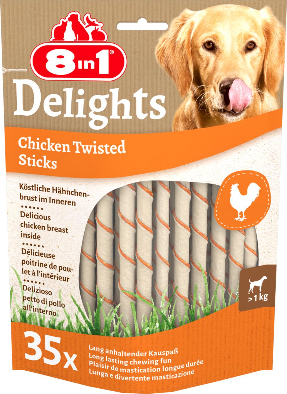 8i1 Delight Twisted Sticks 35stk