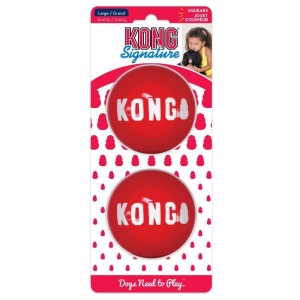 Kong Signature Balls 2 pk L