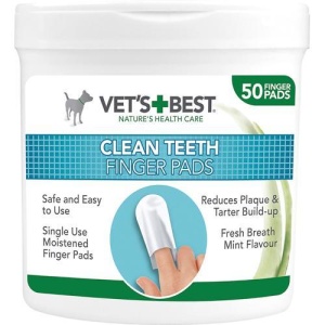 Vets Best Clean fingertut til tannpleie Tannpleie 50stk