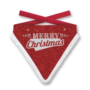 Julebandana Merry Christmas Glitter M