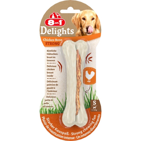 8in1 Delights Chicken Bones Strong S