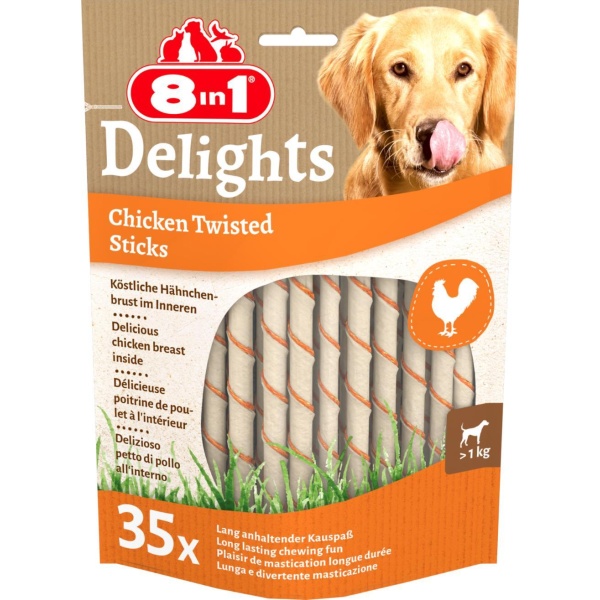 8i1 Delight Twisted Sticks 35stk