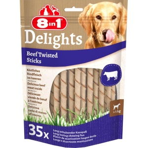 8in1 Delights Beef twisted 35stk